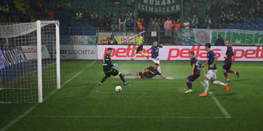 Ç. Rizespor - Trabzonspor maçında neler oldu?