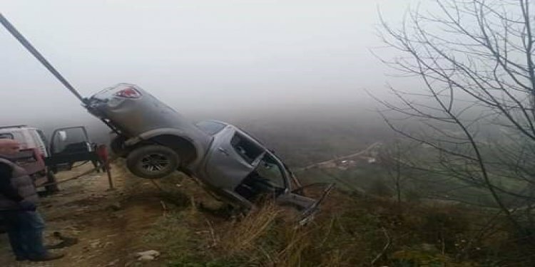 Trabzon'da kaza ucuz atlatıldı