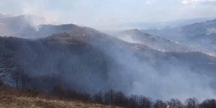 Trabzon'un o ilçesi hala yanıyor!