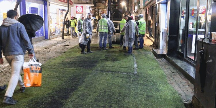 Ordu'da ilginç yöntem! Vatandaşın ayağına halı serdiler