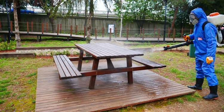 Ortahisar, Koronavirüs'e karşı ilaçlanıyor!