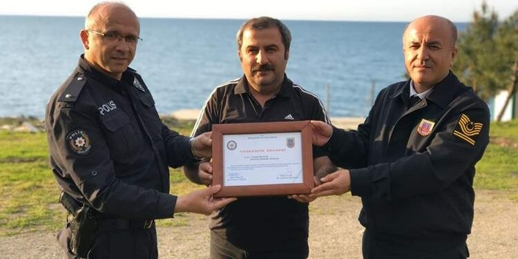 Trabzon'da muhtara Koronavirüs teşekkürü!