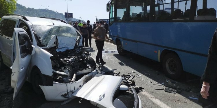 Rize'de feci kaza: 1 ölü, 6 yaralı