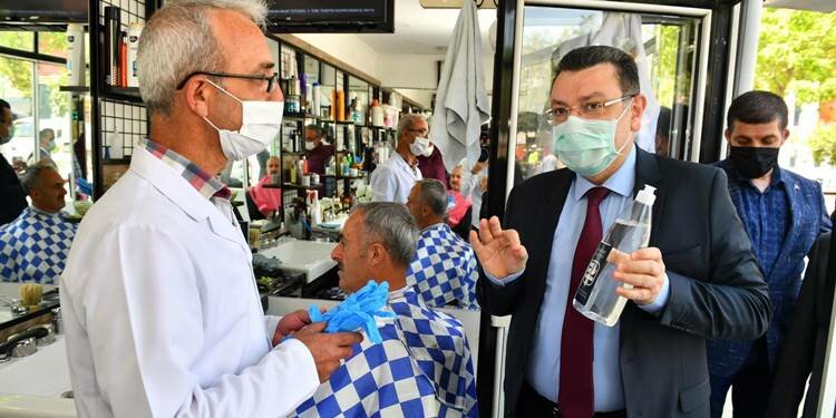 Ortahisar'dan berber ve kuaförlere sağlık desteği!