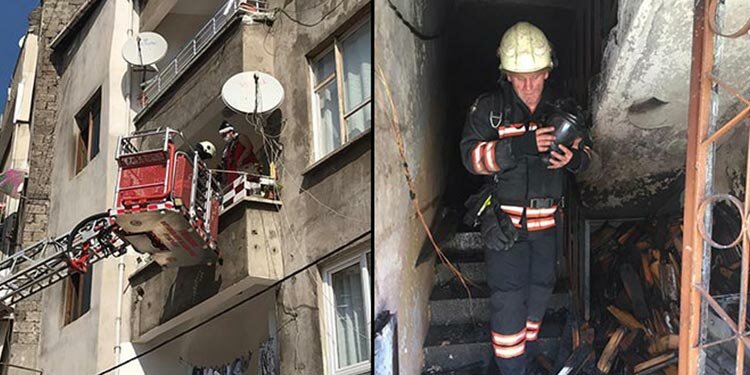 Trabzon'da korkutan yangın! Böyle kurtarıldılar