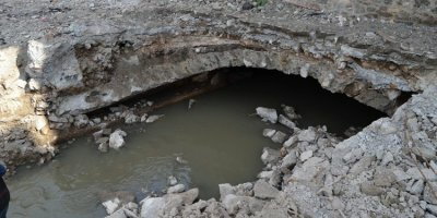 Trabzon'da tarihi menfez bulundu!