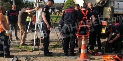 Trabzon'da belediye işçisi kanalizasyonda kayboldu