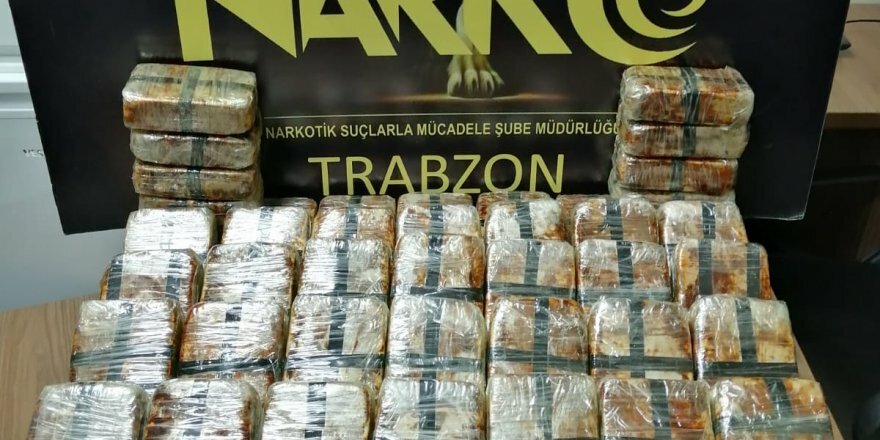 Trabzon'da dev uyuşturucu operasyonu! 8 milyon TL...